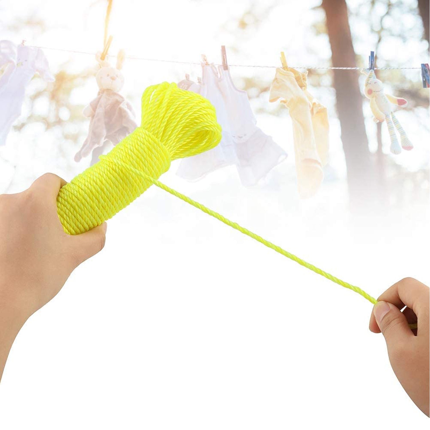 9116 3Meter Heavy Duty Laundry Drying Clothesline Rope Portable Travel Nylon Cord Sturdy Clothes Line for Outdoor, Camping, Indoor, Crafting, Art Projects DeoDap 9116 3Meter Heavy Duty Laundry Drying Clothesline Rope Portable Travel Nylon Cord Sturdy Clothes Line for Outdoor, Camping, Indoor, Crafting, Art Projects DeoDap